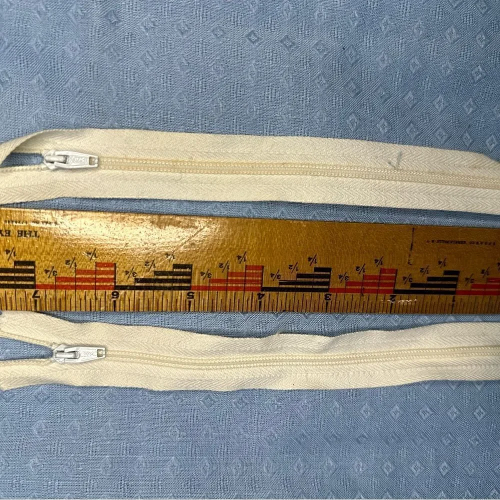 Vintage Selection of various colored Zips for Dressmaking/Tayloring